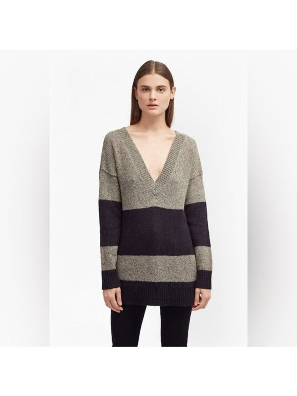 French Connection Alice Nep Knit Stripe Jumper Sweater